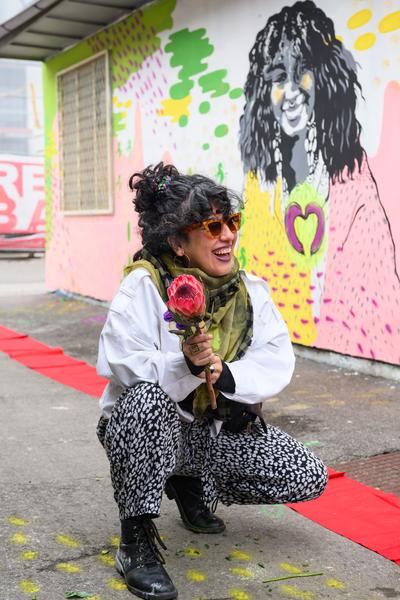 From Fear to Love - Fearless Mural (Brunnenpassage, 06.12.2025) Foto: eSeL.at - Joanna Pianka