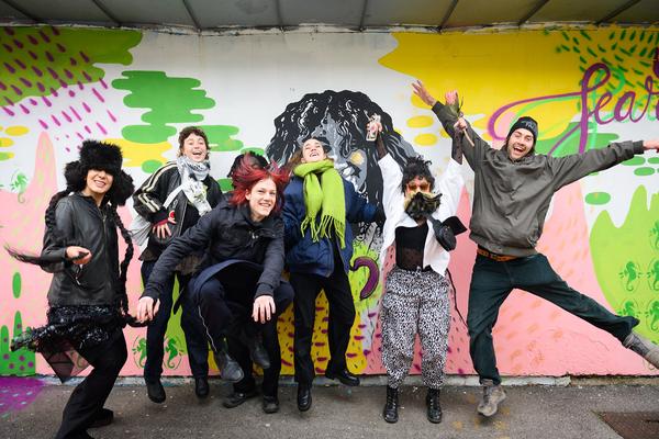 From Fear to Love - Fearless Mural (Brunnenpassage, 06.12.2025) Foto: eSeL.at - Joanna Pianka