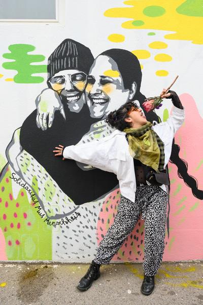 From Fear to Love - Fearless Mural (Brunnenpassage, 06.12.2025) Foto: eSeL.at - Joanna Pianka