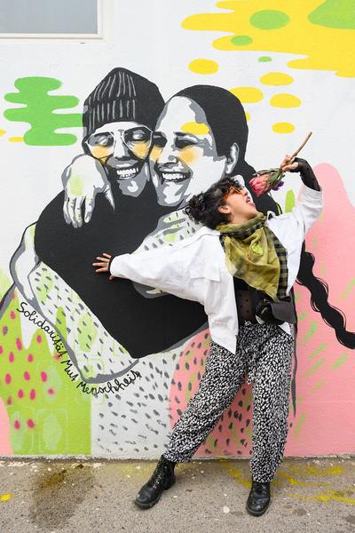 From Fear to Love - Fearless Mural (Brunnenpassage, 06.12.2025) Foto: eSeL.at - Joanna Pianka