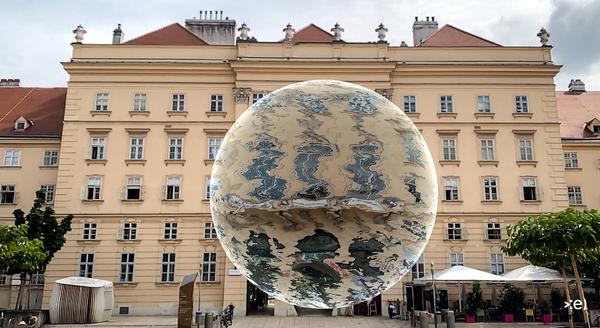 MuseumsQuartier Wien: Eva Schlegel "Flying Eyes" (ab 9.6.2022) Foto: eSeL.at - Lorenz Seidler