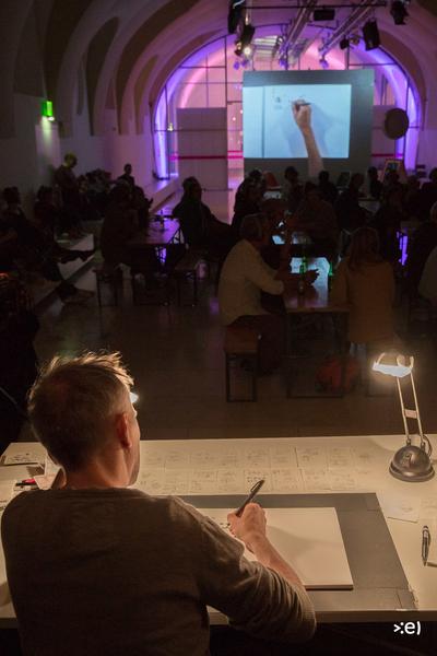 MuseumsQuartier Wien: Die Projektemacher*innen – Szenen des Entwerfens #4 (20.9.2015, Arena21) <a href="http://esel.cc/projektemacherInnen" rel="noreferrer nofollow">esel.cc/projektemacherInnen</a> | Foto: <a href="http://eSeL.at" rel="noreferrer nofollow">eSeL.at</a> Foto: eSeL.at