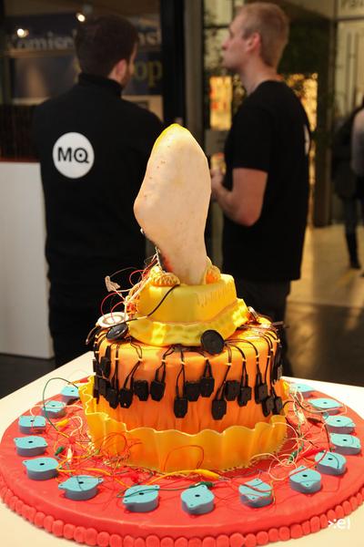 Eröffnung MEMBRA DISJECTA FOR JOHN CAGE- Freiraum Museumsquartier Wien -16.2.2012 Foto: eSeL.at