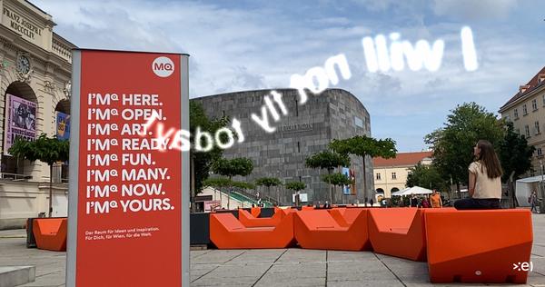 MuseumsQuartier Wien: Eva Schlegel "Flying Eyes" (ab 9.6.2022) Foto: eSeL.at - Lorenz Seidler