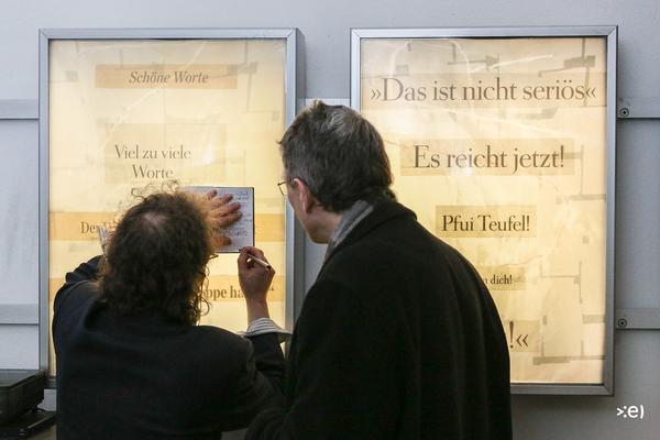 eSeL Foto: Veronika Schubert &amp; Sabine Groschup âSmalltalkâ @ Passagen Passagiere (TONSPUR_passage, 2013) // Museumsquartier: Passagen Passagiere (07., 14. und 21.03) <a href="http://esel.cc/mqw_passagen-iere" rel="noreferrer nofollow">esel.cc/mqw_passagen-iere</a> | Foto: <a href="http://eSeL.at" rel="noreferrer nofollow">eSeL.at</a> Foto: eSeL.at