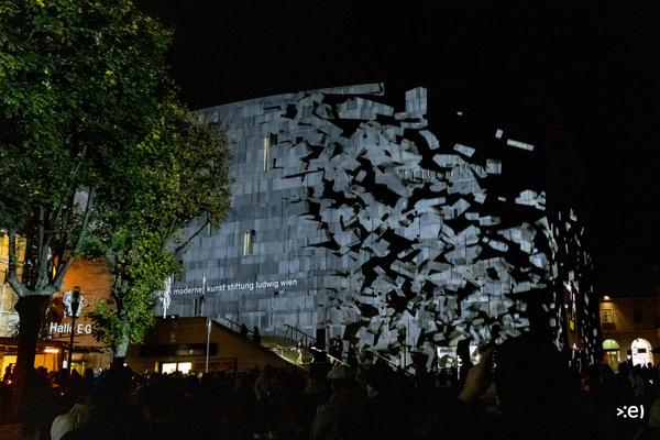 MuseumsQuartier Wien: re:flexion - Lumine Projections (21.10. – 28.10.2021) Foto: eSeL.at - Lorenz Seidler Foto: eSeL.at - Lorenz Seidler