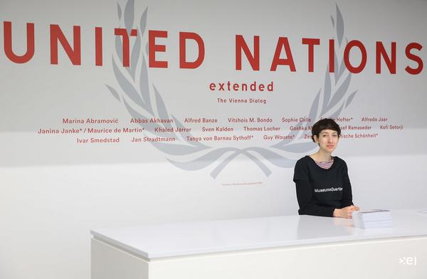 quartier21 / Freiraum: United Nations Extended. The Vienna Dialog (12.3.- 10.5.2015, Pressekonferenz) <a href="http://esel.cc/UnitedNationsDialogExtended" rel="noreferrer nofollow">esel.cc/UnitedNationsDialogExtended</a> | Foto: <a href="http://eSeL.at" rel="noreferrer nofollow">eSeL.at</a> Foto: (c) eSeL.at