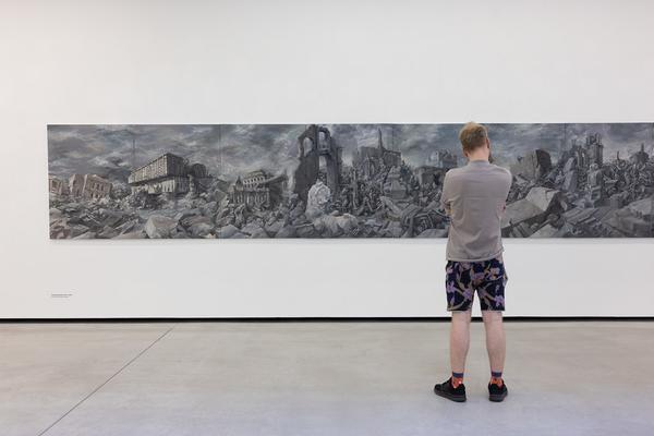 Grey Time (Jeremias Altmann &amp; Andreas Tanzer) "Traglast" (Museum Angerlehner, 27.6. - 1.11.2026) Foto: eSeL.at - Lorenz Seidler