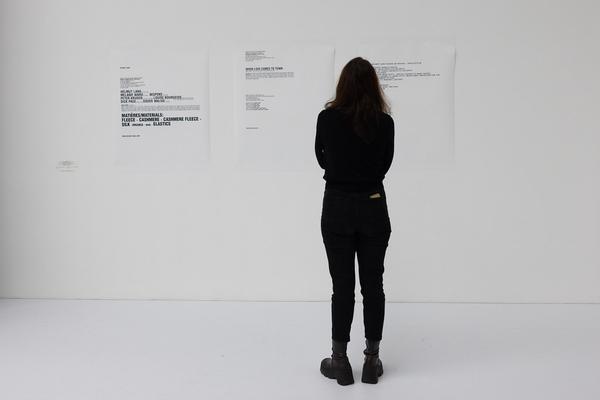 Helmut Lang "Séance de travail 1986–2005" (MAK, 10.12.2025 - 3.5.2026) Foto: eSeL.at - Lorenz Seidler