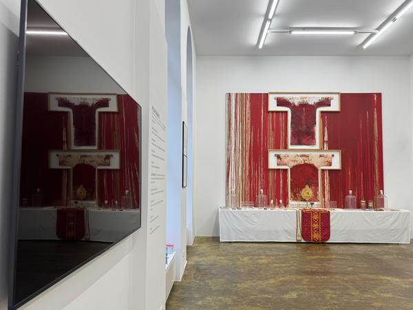 DAS LETZTE ABENDMAHL. Zur sinnlichen Intensität von Kult- und Ritualvorgängen (Nitsch Foundation, 12.3. - 30.9.2026) Foto: eSeL.at - Lorenz Seidler