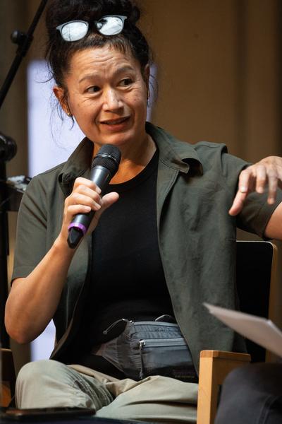 Gespräch Hito Steyerl mit MAK-Kuratorin Bärbl Vischer (MAK Contemporary, 24.6.2025) Foto: eSeL.at - Lorenz Seidler