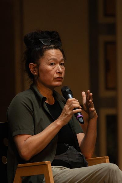 Gespräch Hito Steyerl mit MAK-Kuratorin Bärbl Vischer (MAK Contemporary, 24.6.2025) Foto: eSeL.at - Lorenz Seidler