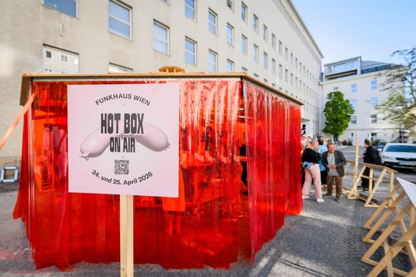 Creatives for Vienna – Making Spaces X Klima Biennale Wien: Wiener Würstelstand (Funkhaus, 25.04.2026) Foto: Wirtschaftsagentur Wien / eSeL.at - Joanna Pianka