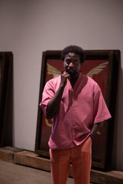 Ibrahim Mahama Zilijifa (Kunsthalle Wien MQ, 9.7.2025–2.11.2025) Foto: eSeL.at - Lorenz Seidler