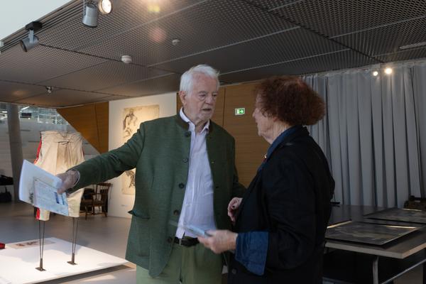Gespräch mit Margit Koppendorfer (Landesgalerie Burgenland, 13.6.2026) Foto: eSeL.at - Lorenz Seidler