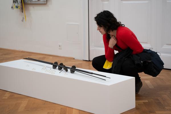 In the Fold of the Sack (Exhibit, Akademie der bildenden Künste, 12.03.2026) Foto: eSeL.at - Sarah Tasha