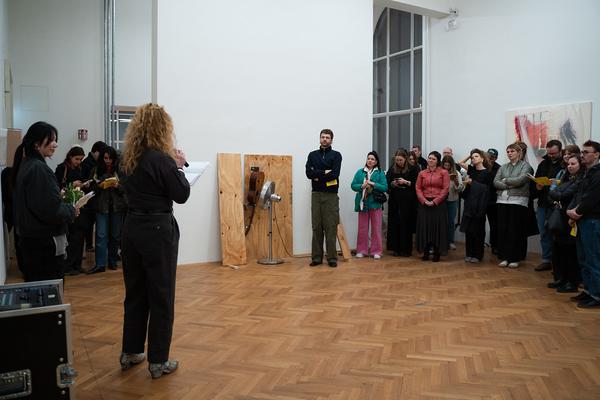 In the Fold of the Sack (Exhibit, Akademie der bildenden Künste, 12.03.2026) Foto: eSeL.at - Sarah Tasha