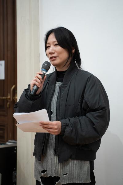 In the Fold of the Sack (Exhibit, Akademie der bildenden Künste, 12.03.2026) Foto: eSeL.at - Sarah Tasha