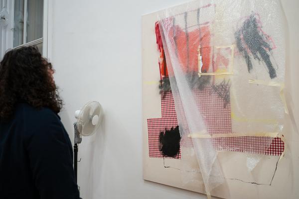 In the Fold of the Sack (Exhibit, Akademie der bildenden Künste, 12.03.2026) Foto: eSeL.at - Sarah Tasha