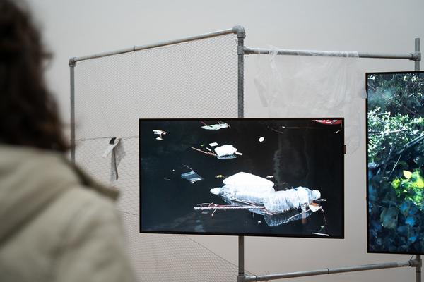 In the Fold of the Sack (Exhibit, Akademie der bildenden Künste, 12.03.2026) Foto: eSeL.at - Sarah Tasha