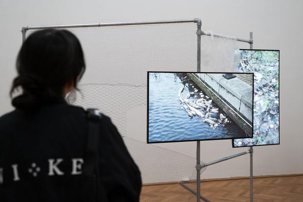 In the Fold of the Sack (Exhibit, Akademie der bildenden Künste, 12.03.2026) Foto: eSeL.at - Sarah Tasha