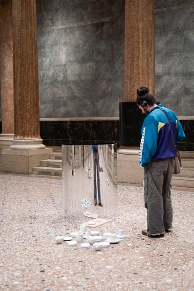 In the Fold of the Sack (Exhibit, Akademie der bildenden Künste, 12.03.2026) Foto: eSeL.at - Sarah Tasha