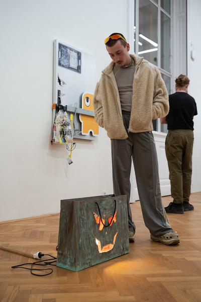 In the Fold of the Sack (Exhibit, Akademie der bildenden Künste, 12.03.2026) Foto: eSeL.at - Sarah Tasha