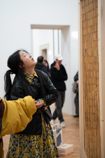 In the Fold of the Sack (Exhibit, Akademie der bildenden Künste, 12.03.2026) Foto: eSeL.at - Sarah Tasha