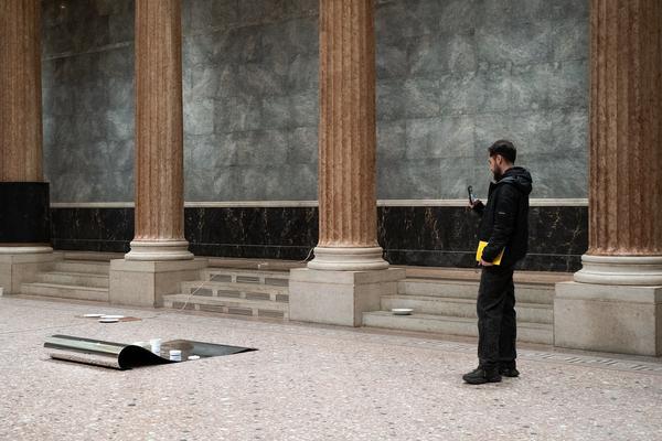 In the Fold of the Sack (Exhibit, Akademie der bildenden Künste, 12.03.2026) Foto: eSeL.at - Sarah Tasha