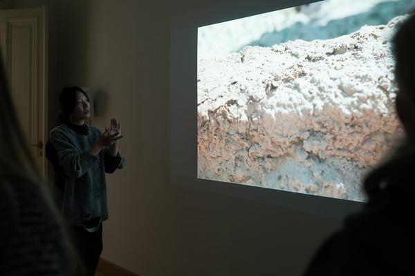 In the Fold of the Sack (Exhibit, Akademie der bildenden Künste, 12.03.2026) Foto: eSeL.at - Sarah Tasha