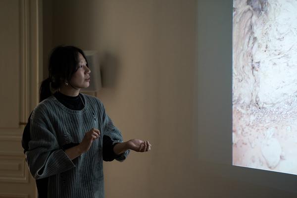 In the Fold of the Sack (Exhibit, Akademie der bildenden Künste, 12.03.2026) Foto: eSeL.at - Sarah Tasha