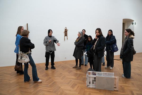 In the Fold of the Sack (Exhibit, Akademie der bildenden Künste, 12.03.2026) Foto: eSeL.at - Sarah Tasha