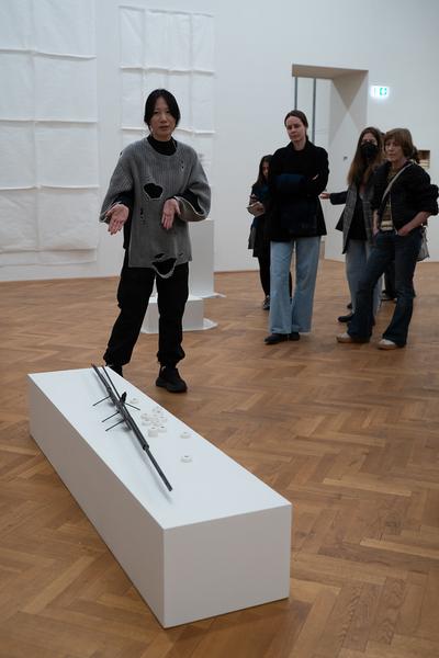 In the Fold of the Sack (Exhibit, Akademie der bildenden Künste, 12.03.2026) Foto: eSeL.at - Sarah Tasha