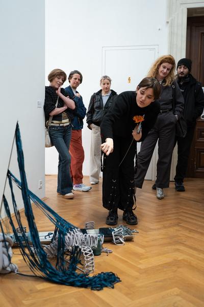 In the Fold of the Sack (Exhibit, Akademie der bildenden Künste, 12.03.2026) Foto: eSeL.at - Sarah Tasha