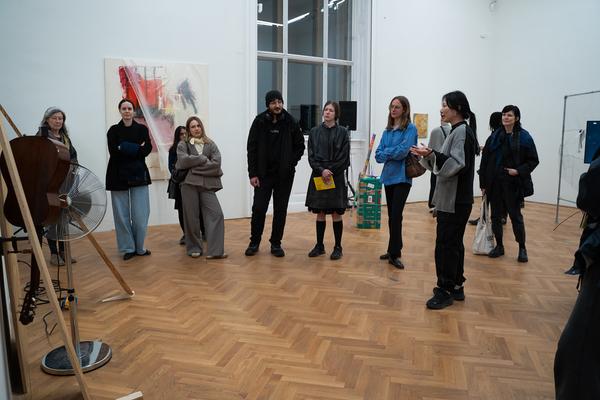 In the Fold of the Sack (Exhibit, Akademie der bildenden Künste, 12.03.2026) Foto: eSeL.at - Sarah Tasha