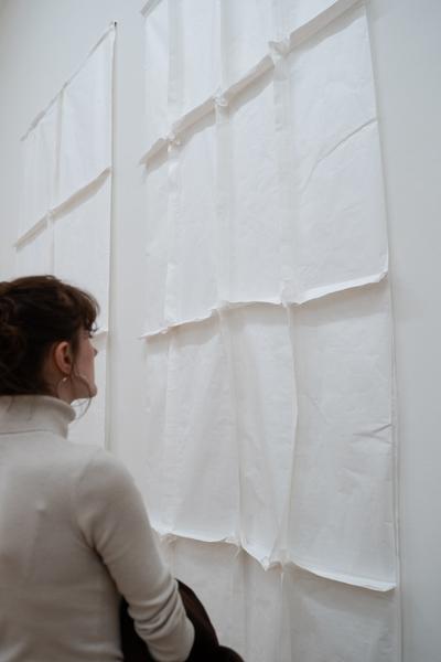 In the Fold of the Sack (Exhibit, Akademie der bildenden Künste, 12.03.2026) Foto: eSeL.at - Sarah Tasha