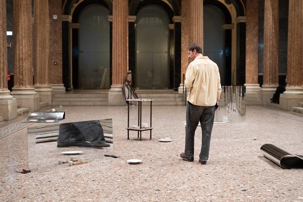 In the Fold of the Sack (Exhibit, Akademie der bildenden Künste, 12.03.2026) Foto: eSeL.at - Sarah Tasha