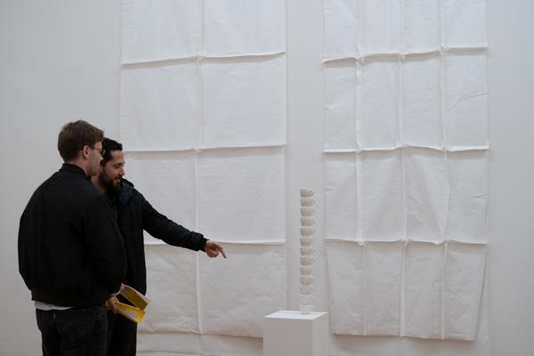 In the Fold of the Sack (Exhibit, Akademie der bildenden Künste, 12.03.2026) Foto: eSeL.at - Sarah Tasha
