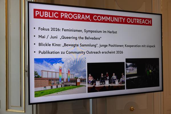 Jahrespressekonferenz Belvedere 2026 (8.1.2026) Foto: eSeL.at - Lorenz Seidler