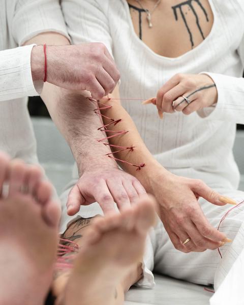 Kata Oelschlägel - Sewn Together (Nitsch Foundation, 13.11.2025) Foto: eSeL.at - Robert Puteanu