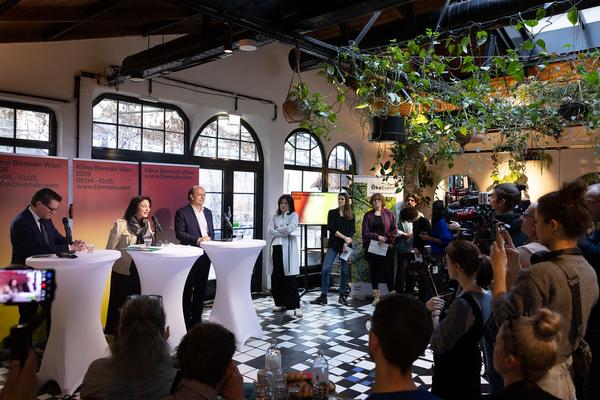 Klima Biennale 2026 Pressekonferenz (Kunst Haus Wien, 23.2.2026) Foto: eSeL.at - Lorenz Seidler