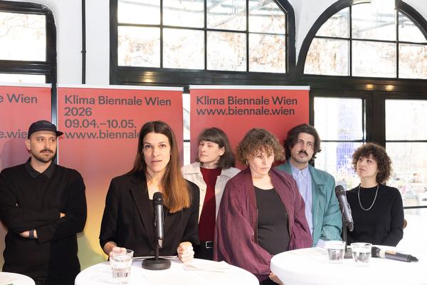 Klima Biennale 2026 Pressekonferenz (Kunst Haus Wien, 23.2.2026) Foto: eSeL.at - Lorenz Seidler