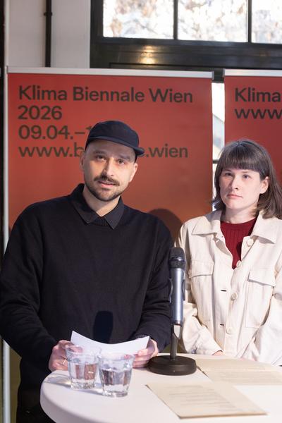 Klima Biennale 2026 Pressekonferenz (Kunst Haus Wien, 23.2.2026) Foto: eSeL.at - Lorenz Seidler