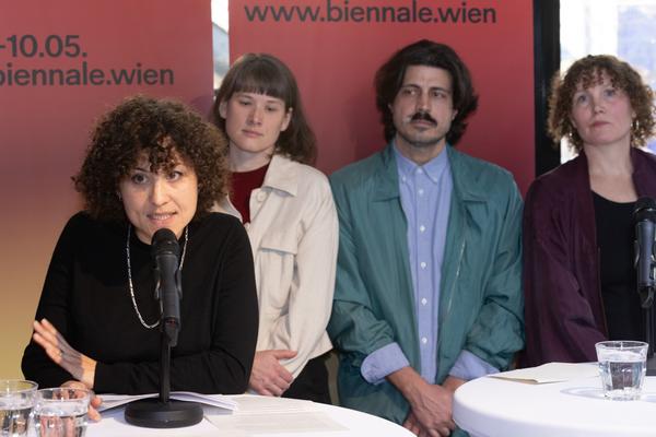 Klima Biennale 2026 Pressekonferenz (Kunst Haus Wien, 23.2.2026) Foto: eSeL.at - Lorenz Seidler