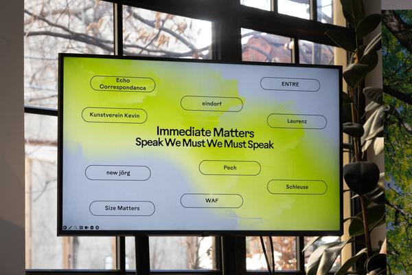 Klima Biennale 2026 Pressekonferenz (Kunst Haus Wien, 23.2.2026) Foto: eSeL.at - Lorenz Seidler