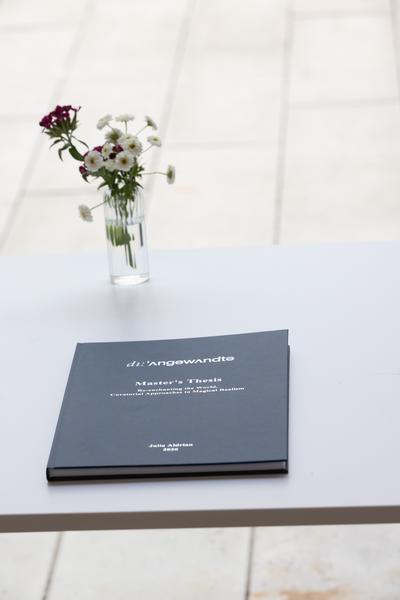 "kuratorisch forschen" - Präsentationen ecm Abschlußarbeiten (Univ. f. Angewandte Kunst, 12.6.2026) Foto: eSeL.at - Lorenz Seidler