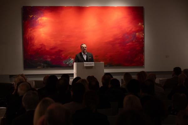 VIENNA ART WEEK 2025: Keynote Sepp Schellhorn &quot;Learning Systems&quot; (Dorotheum, 10.11.2025) Foto: eSeL.at - Lorenz Seidler