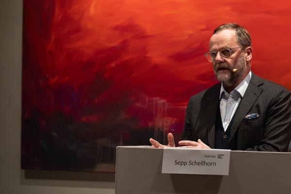 VIENNA ART WEEK 2025: Keynote Sepp Schellhorn &quot;Learning Systems&quot; (Dorotheum, 10.11.2025) Foto: eSeL.at - Lorenz Seidler