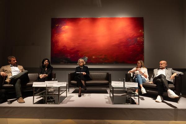 VIENNA ART WEEK 2025: Podiumsdiskussion "Learning Systems" (Dorotheum, 10.11.2025) Foto: eSeL.at - Lorenz Seidler