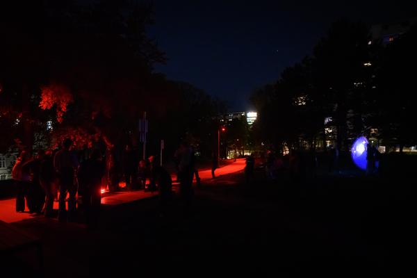 Creatives for Vienna – Making Spaces X Klima Biennale Wien: Licht für Vielfalt - Lichtfang: Begegnungen mit der Nacht (Jutta-Steier-Park, 17.04.2026) Foto: Wirtschaftsagentur Wien / eSeL.at - Joanna Pianka